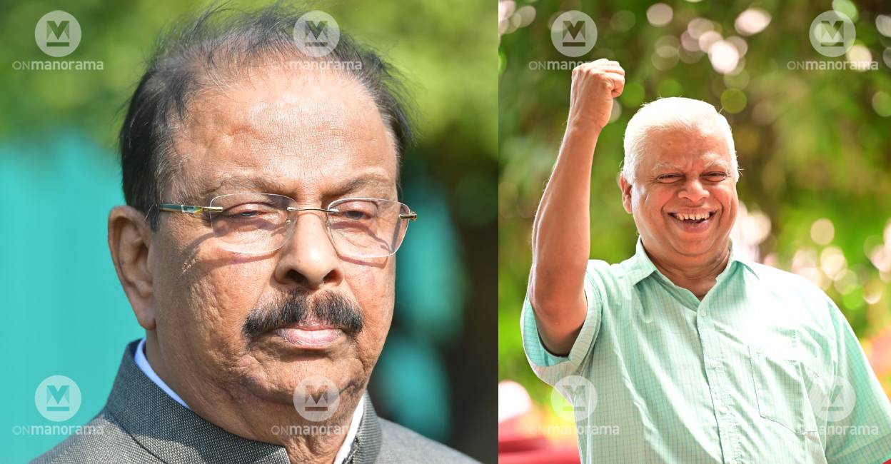 K Sudhakaran and M V Jayarajan. Photo: Manorama/ File