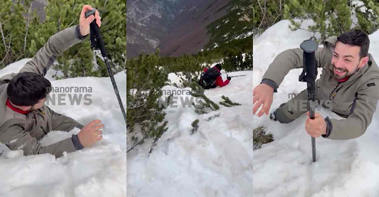 Malayali Trekker Stranded In Snowy Italian Mountain Ravine Rescued By 