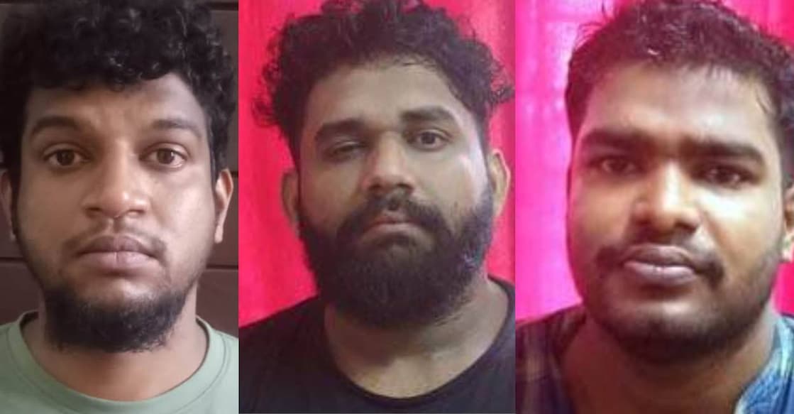 drug-accused Kiran, Fazil and Kishore