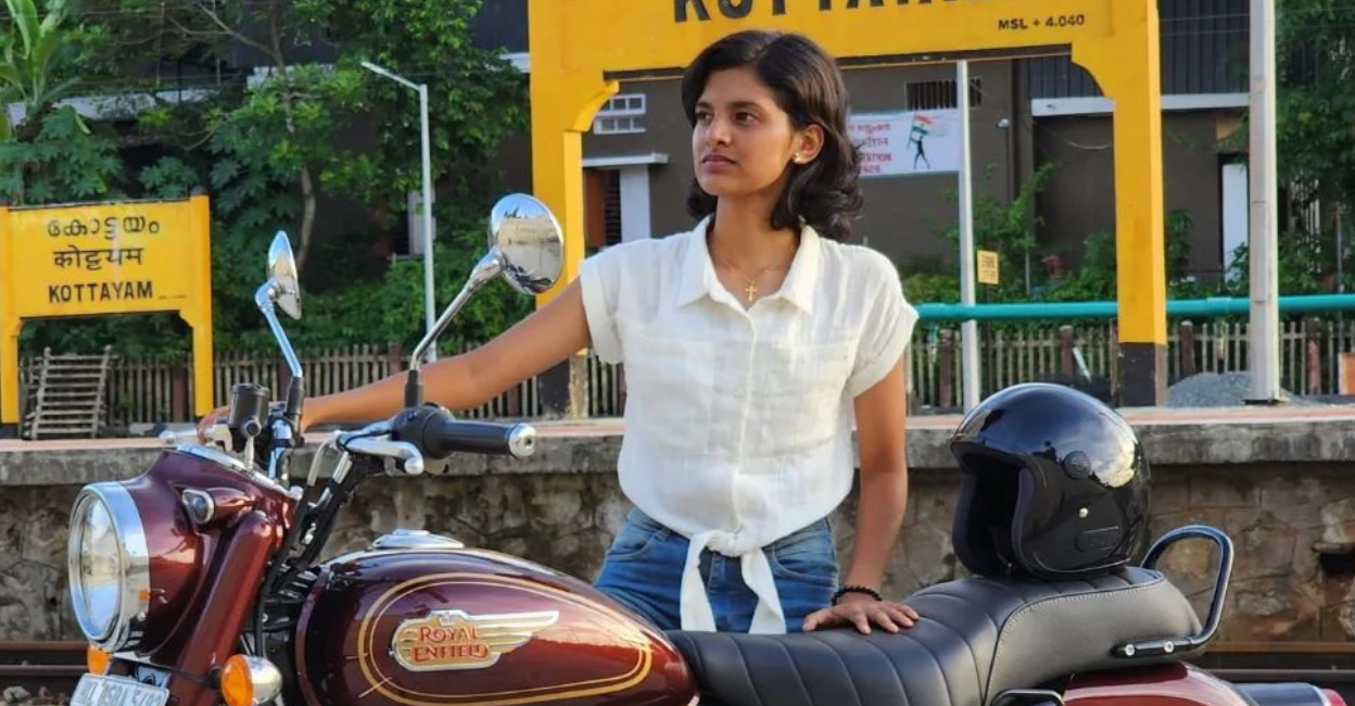 Royal Enfield highlighted in the caption of the video on Diya, released on this year's International Women's Day that it was her father Joseph, who became her source of "inspiration and the path to fall in love with the Bullet." Photo: Special arrangement.