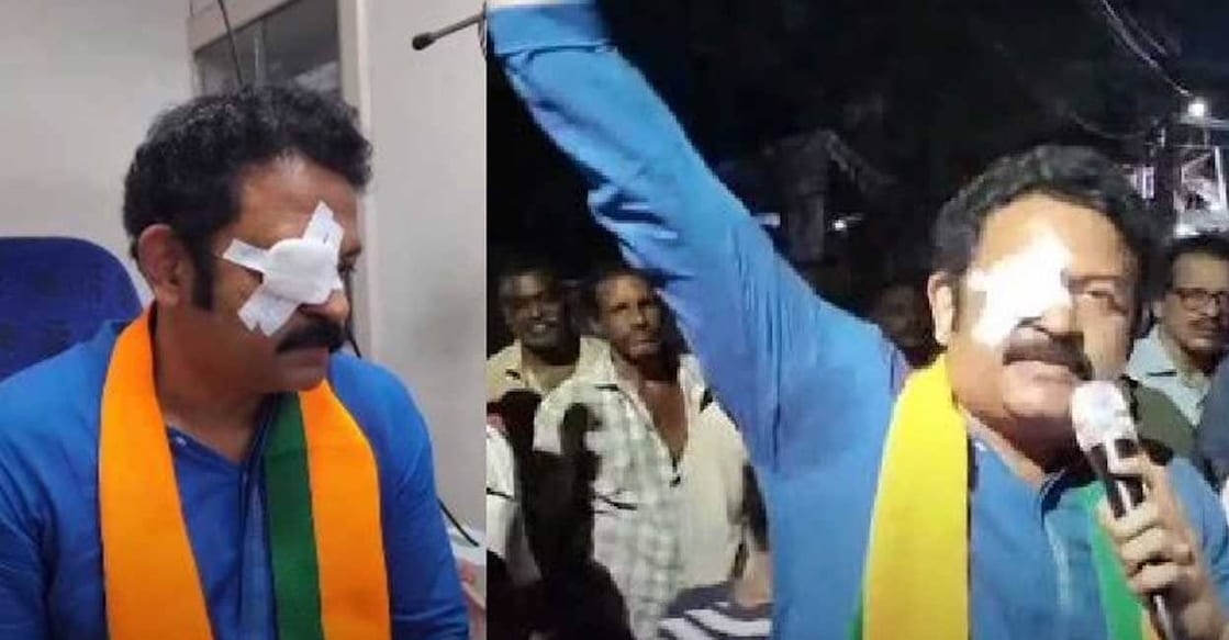 G Krishna Kumar is the NDA candidate contesting from Kollam. Image: Manorama.