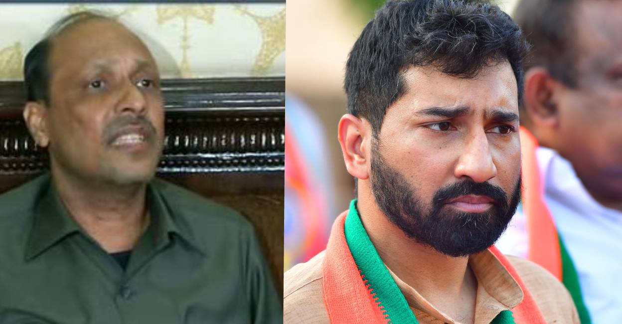 Nandakumar and Anil Antony. Photo: Manorama News/ Manorama
