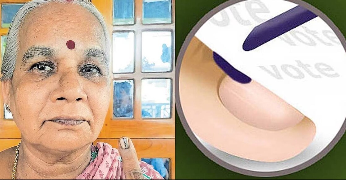 indelible-ink-usha Usha already missed two elections due to the stain of the ink