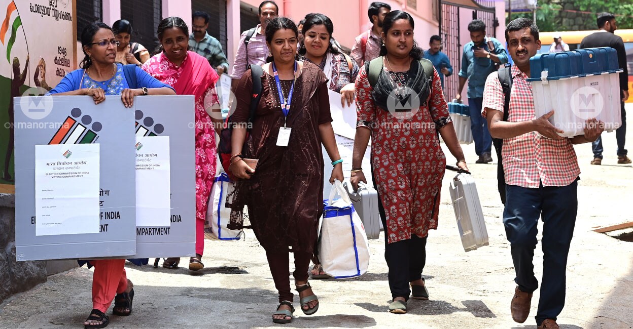 The Election Commission has said 30,238 EVMs will be used in Lok Sabha polls in Kerala. Photo: Manorama