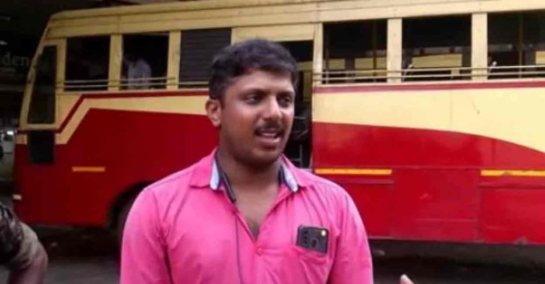 KSRTC driver Yadhu. Photo: Manorama
