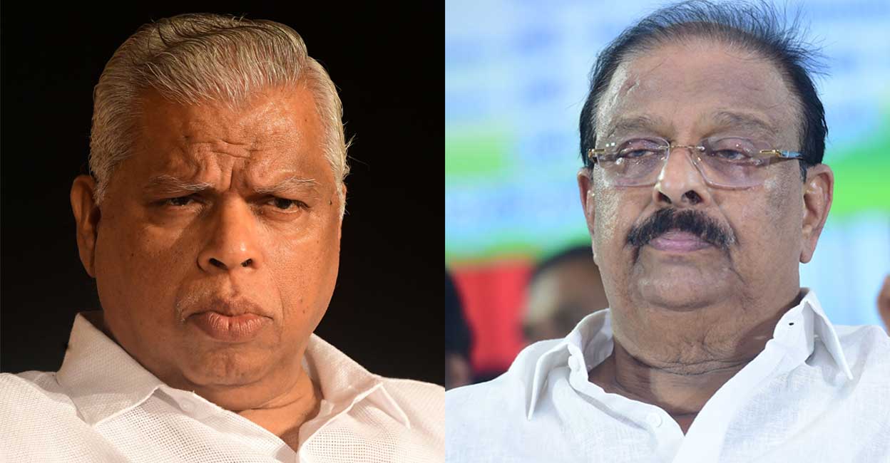 M V Jayarajan and K Sudhakaran. File photos: Manorama