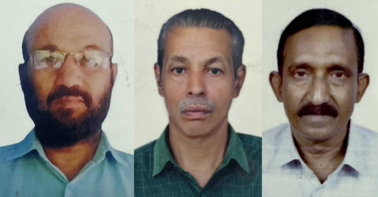 namesakes-sudhakarans-jayarajan-kannur Two K Sudhakarans (left and centre) and a Jayarajan are among the 12 candidates contesting from the Kannur Lok Sabha constituency. Photos: Election Commission