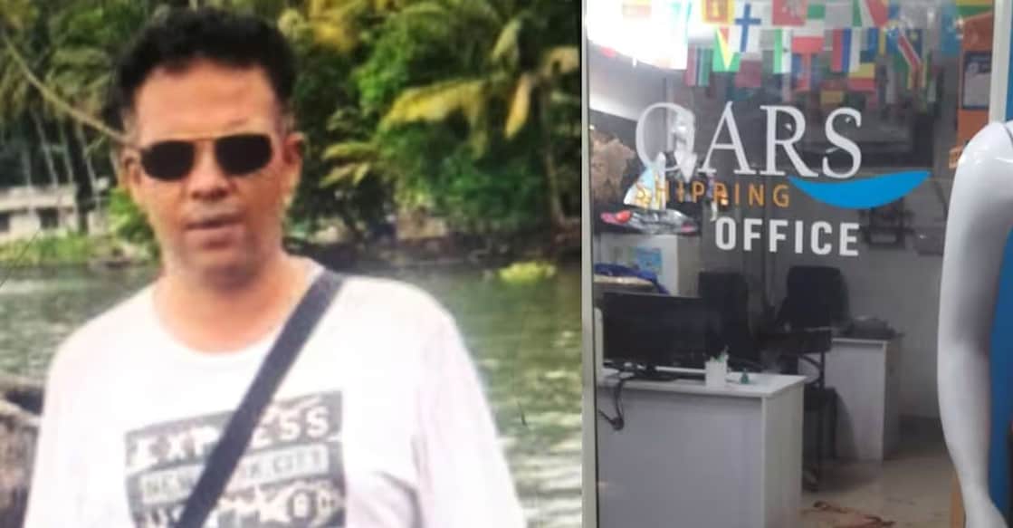 Binoy (Left), The shop where the murder took place (Right).
