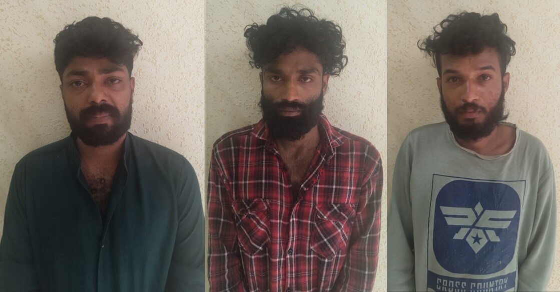 Shafi (30), Mohammed Faisal (28) and Mohammed Shabeel (28). Photos: Special arrangement. 