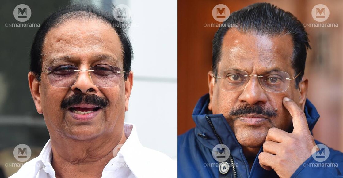 K Sudhakaran, EP Jayarajan. Photo: Manorama