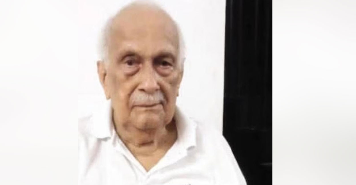 K Damodara Marar, 102. Photo: Special arrangement