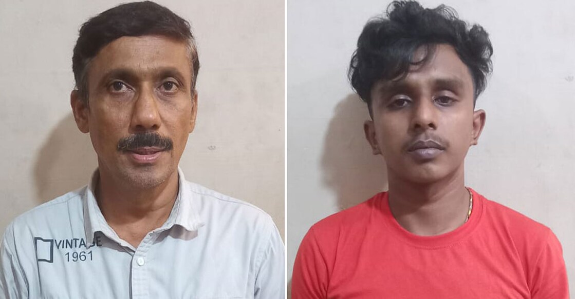 The accused T Devadas (left) and guest worker Asadul Islam. Photos: Special arrangement