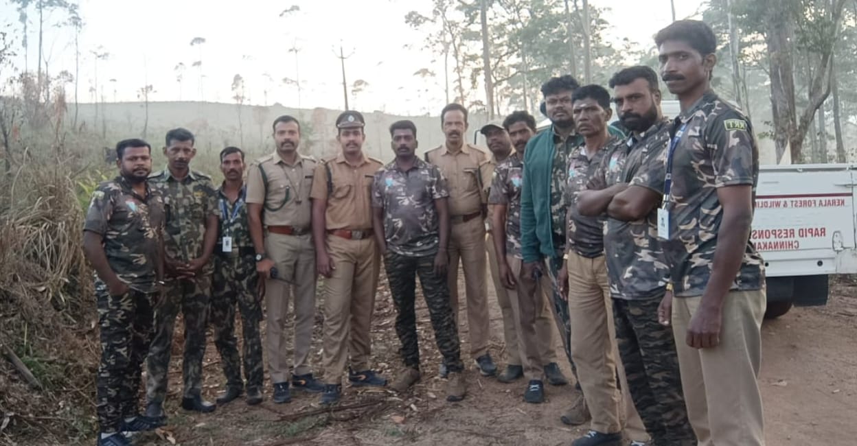 Meenu Article Images - 4 A special RRT was formed in the Chinnakanal region with an increase in the incidence of wild elephant attacks. Photo: Special arrangement.