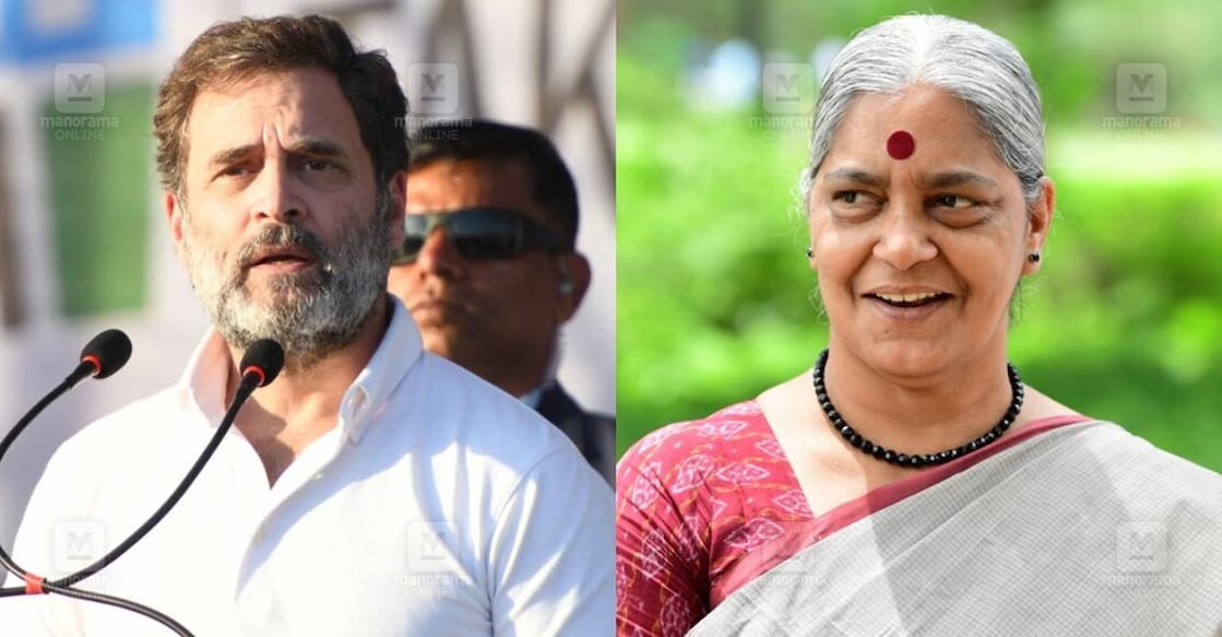 Rahul Gandhi, Annie Raja. File Photo: Manorama.