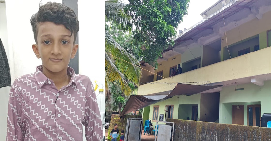 Kozhikode electrocution Malik Ramsan (12), The rented quarters of Maniyambalam mosque at Anakkuzhikkara (Right). Photo: Special Arrangement.
