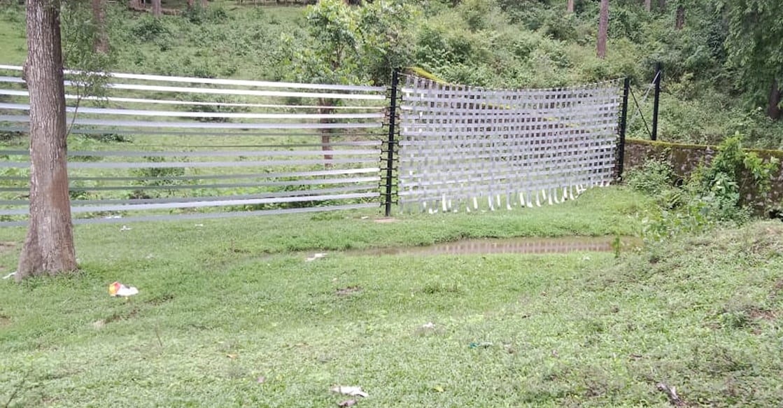 AI-empowered Smart Ele-Fence at Chelakolly under the South Wayanad Forest Division near Pulppalli, Sulthan Bathery, Wayanad. Photo: Special Arrangement.