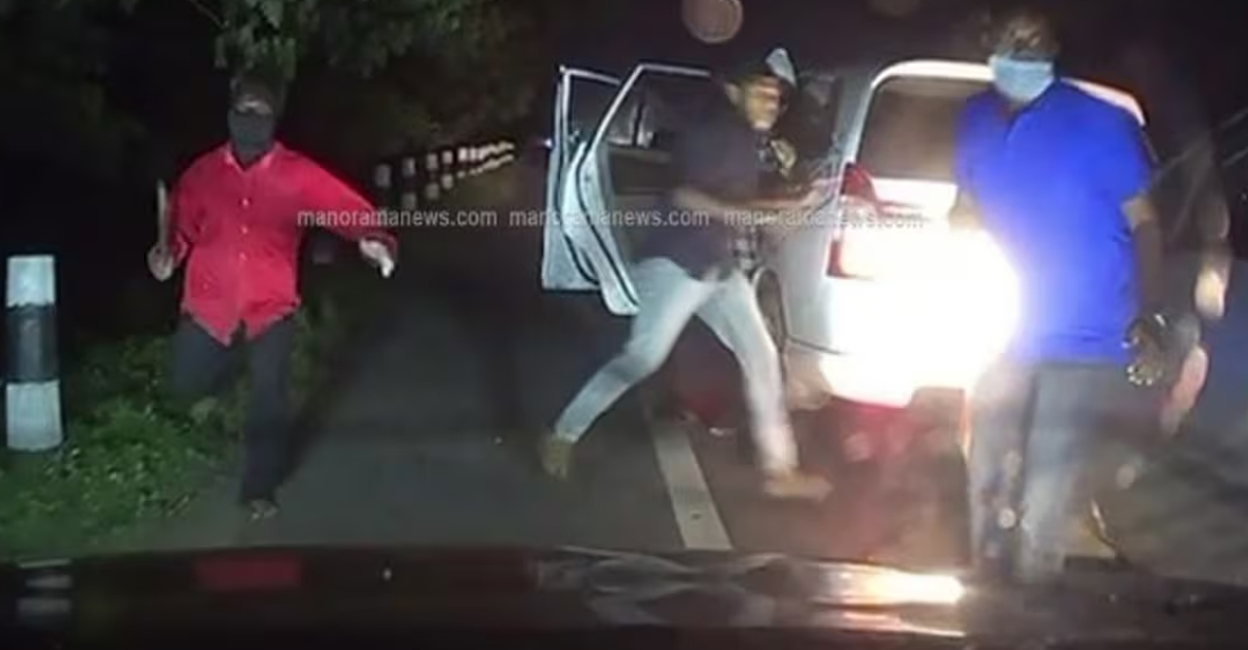 armed robbery Scene from the attack. Photo: Manorama News