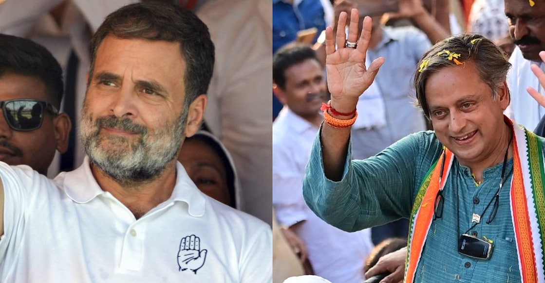 Rahul Gandhi and Shashi Tharoor