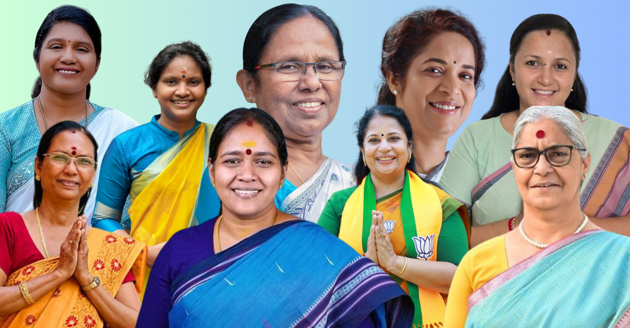 Meenu Article Images - 1 Figures show that majority of women candidates in Kerala fared much better this time than the candidates of respective parties in respective constituencies in 2019. Image: Onmanorama