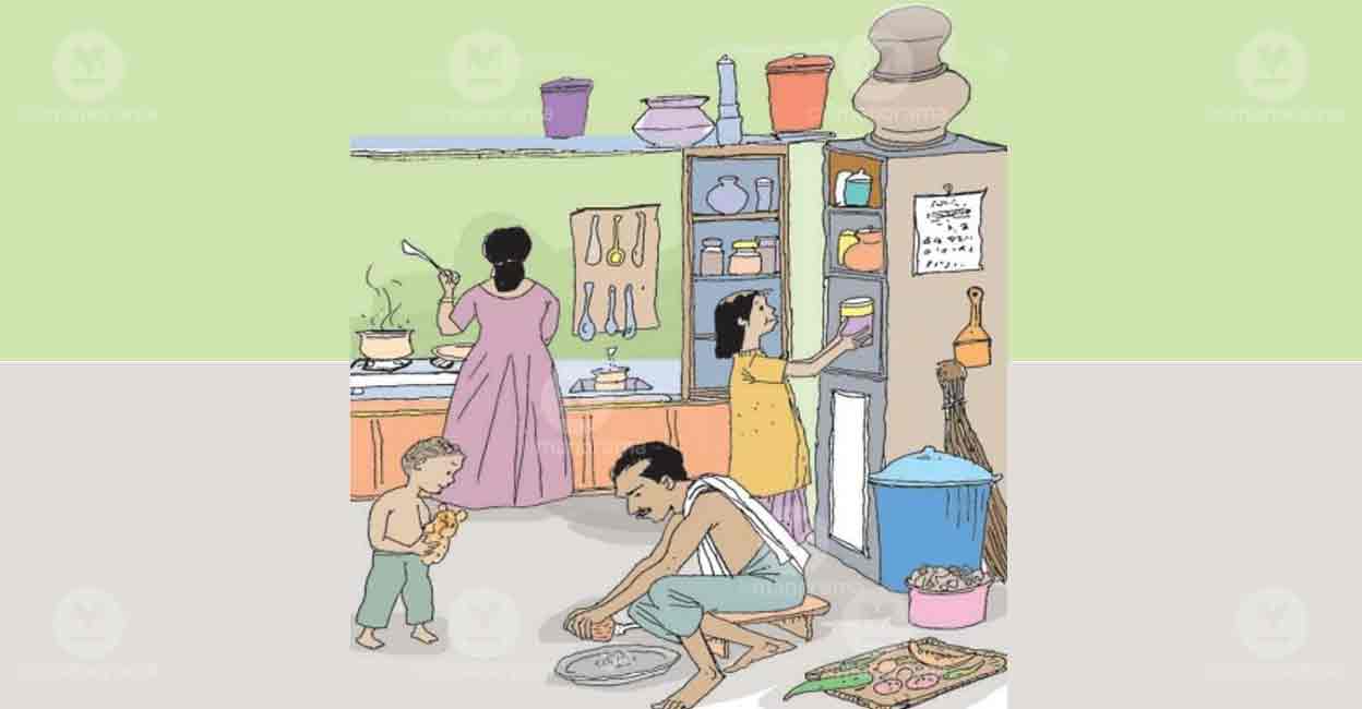 Photo: Illustration from SCERT textbook shared by Minister V Sivankutty.