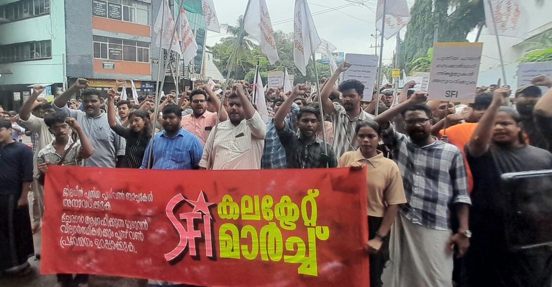 SFI said its protests are not determined by which party is in power. Photo: Special Arrangement.