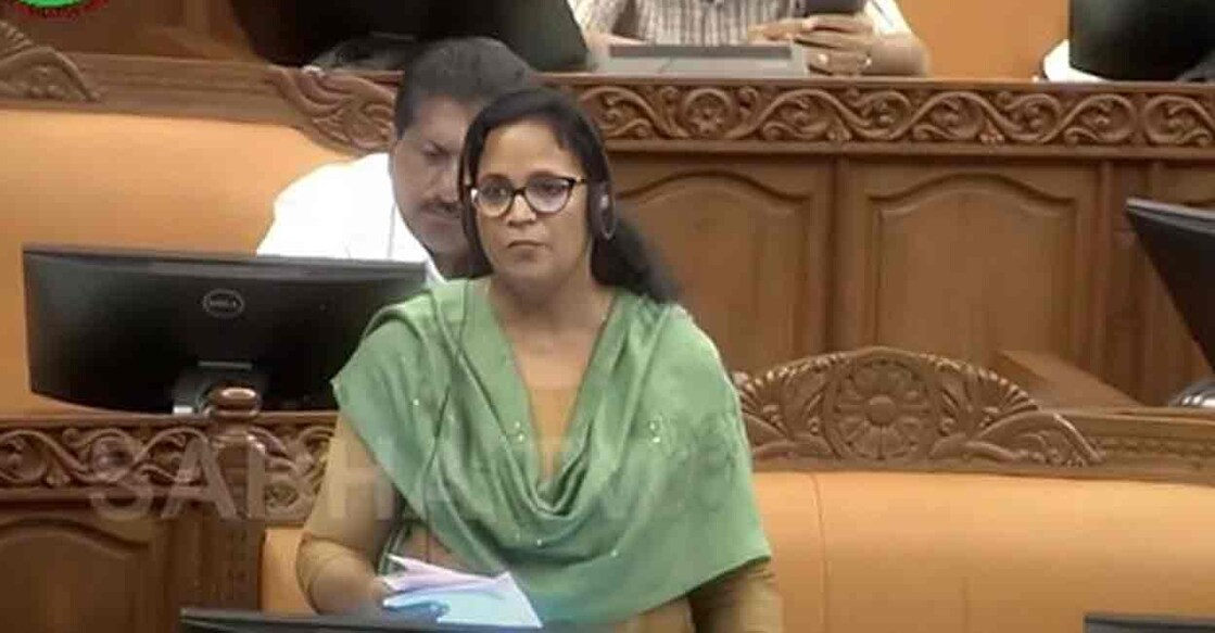 KK Rema. File photo: Screengrab/Sabha TV