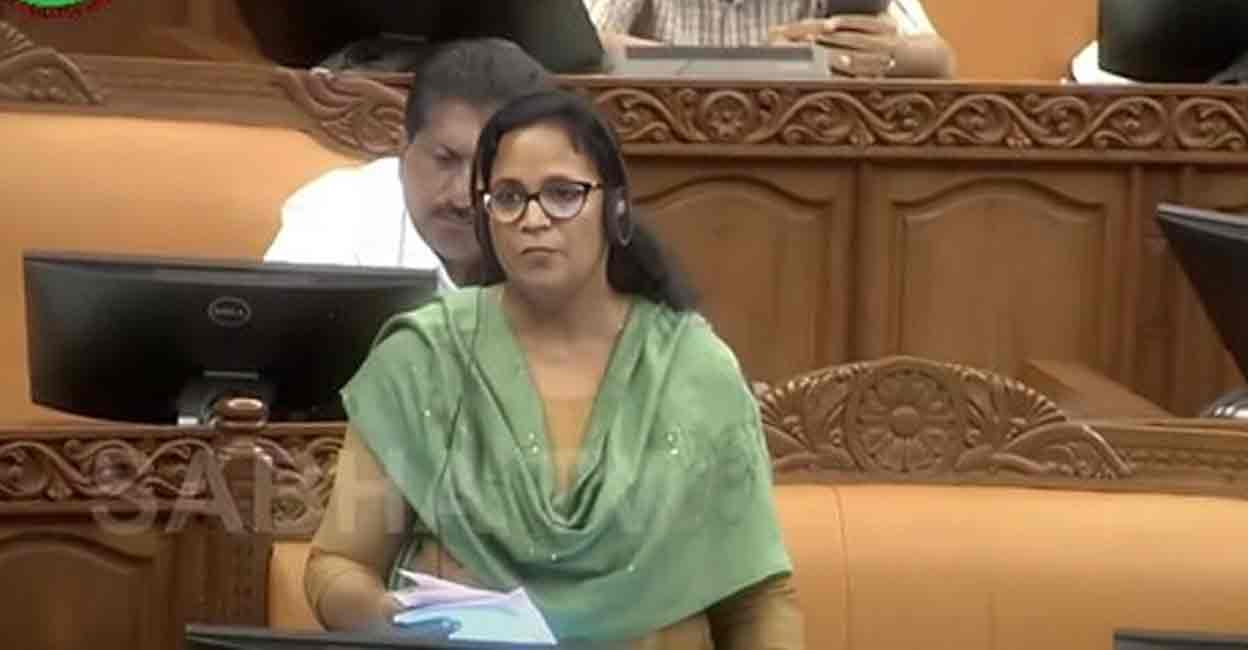 KK Rema. File photo: Screengrab/Sabha TV