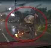 Strong winds flip auto into Kumarakom paddy field | Video