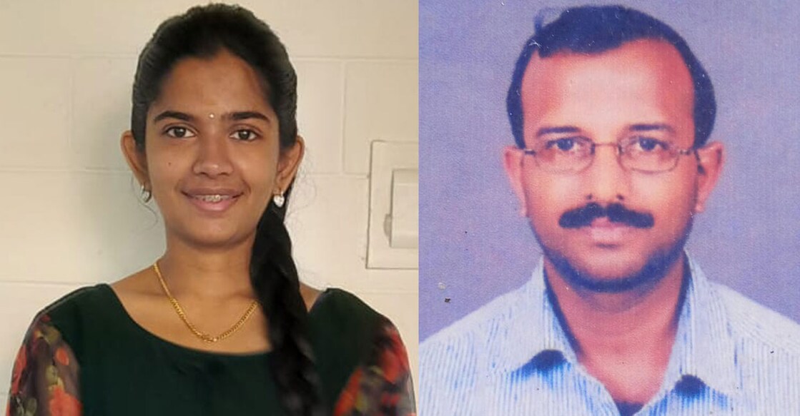 Greeshma (left) and Sunil Kumar. Photos: Special arrangement