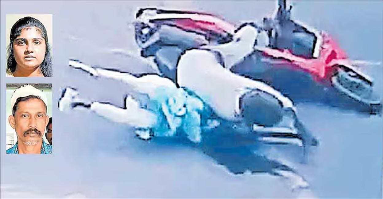 The incident took place at Chenkottukonam Junction around 5.30 pm on Saturday. Photo: Special arrangement
