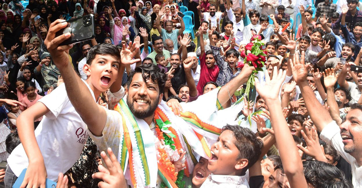 Shafi Parambil ran away with 49.55% vote share in an election that was billed as a close contest. File photo: Manorama