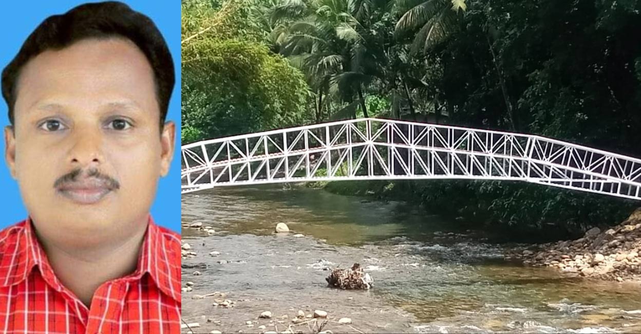 The bridge was constructed at a cost of Rs 1.25 lakhs. Najeeb did not charge for labour. Photo: Special arrangement.