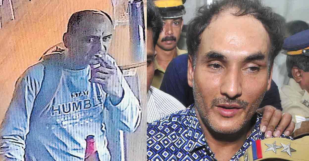 bunty-chor Bunty Chor (or his look-alike) in a bar; Bunty Chor when he was arrested by Kerala Police. Photos: CCTVfootage/Kerala Police, File photo/Manorama