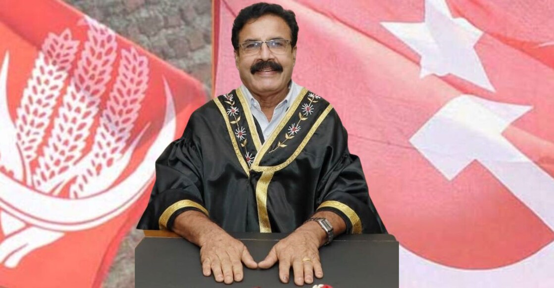 Thrissur Mayor M K Varghese. Graphic: Made using Canva