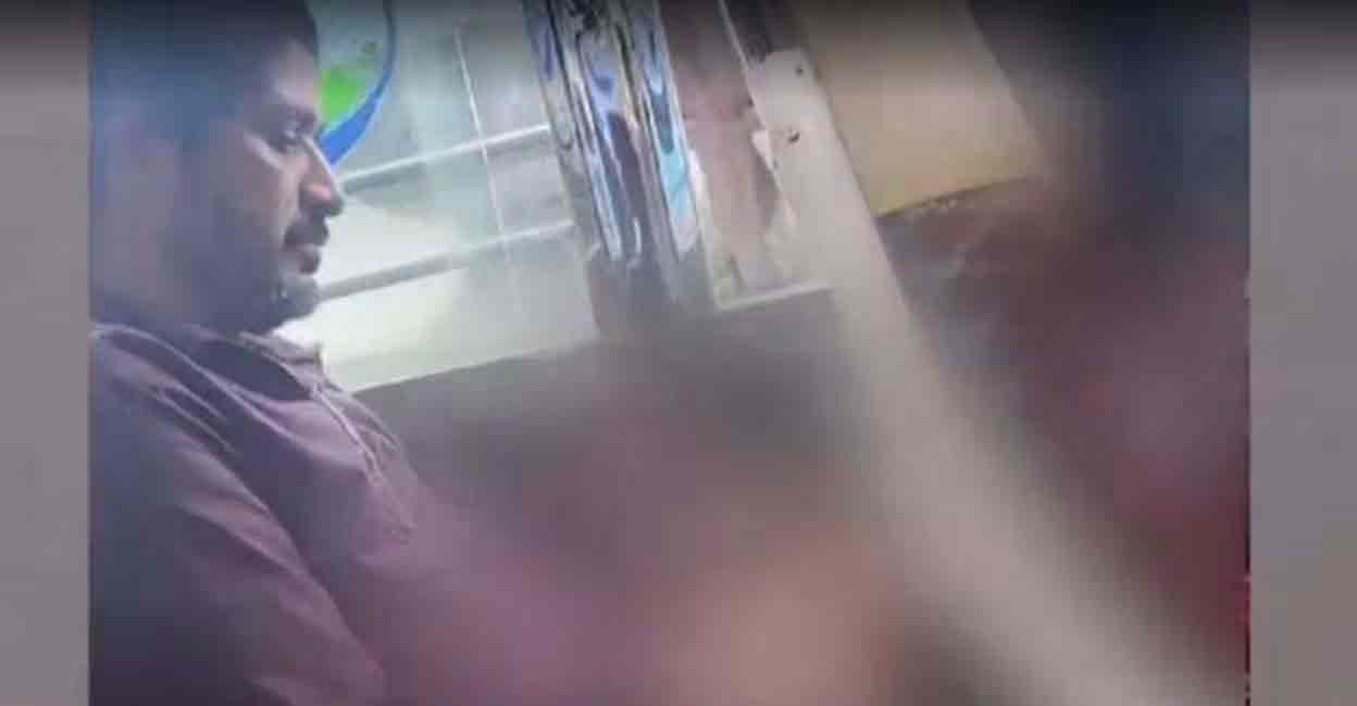 kasaragod-flashing Screengrab of video captured by woman.