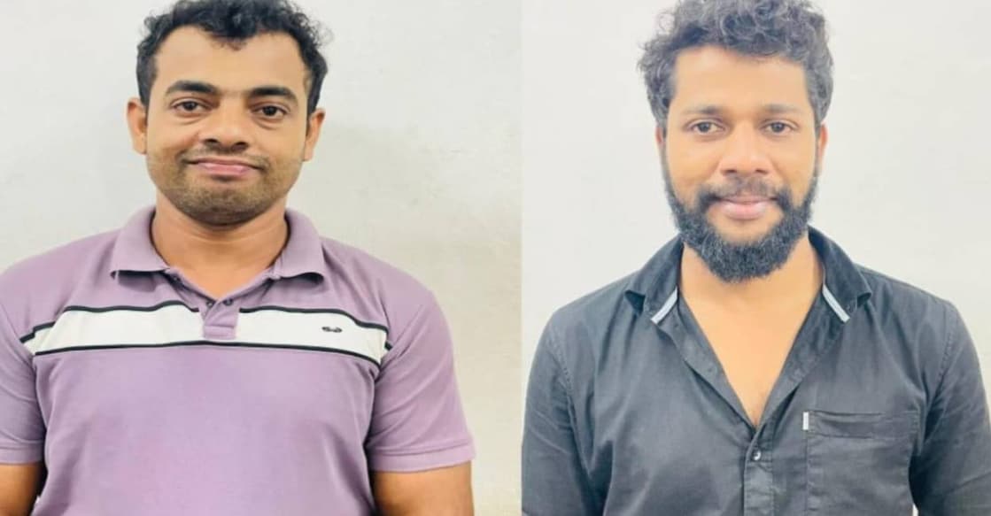 drug-seized-two-arrested Muhammed Rashid (left), Musthafa. Photo: Special Arrangement