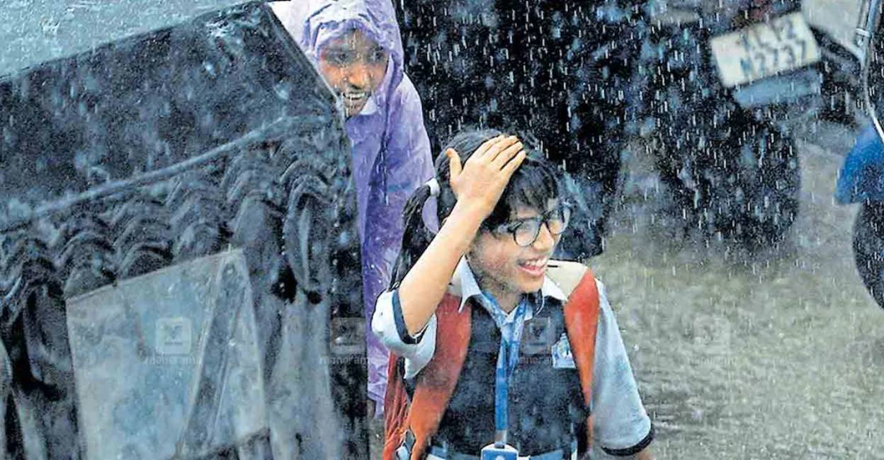 喀拉拉邦降雨：今天 5 个地区的学校放假