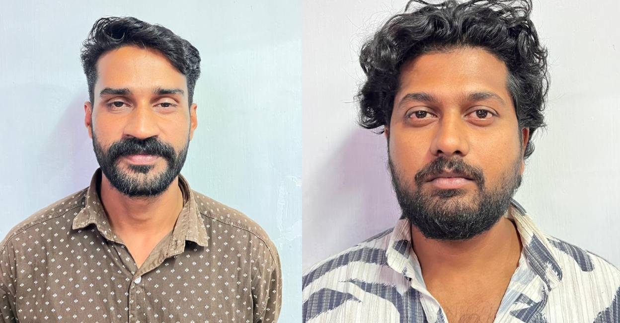 malappuram-online-fraud Niyas Abdul Salam and K S Shahabas Khan. Photo: Special Arrangement