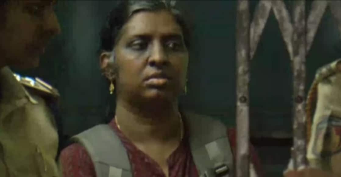 Dhanya Mohan at the police station.