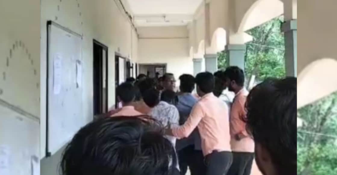 koyilandy-college-assault.jpg CCTV footage of the skirmish.