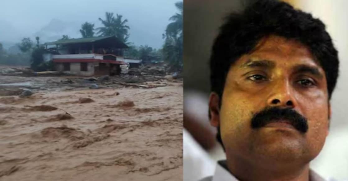 mundakkai-rescue-t-siddique.jpg As per reports, even the Air Force's helicopter could not make it to the disaster-struck area due to bad weather; Kalpetta MLA T Siddique. Photo: Manorama