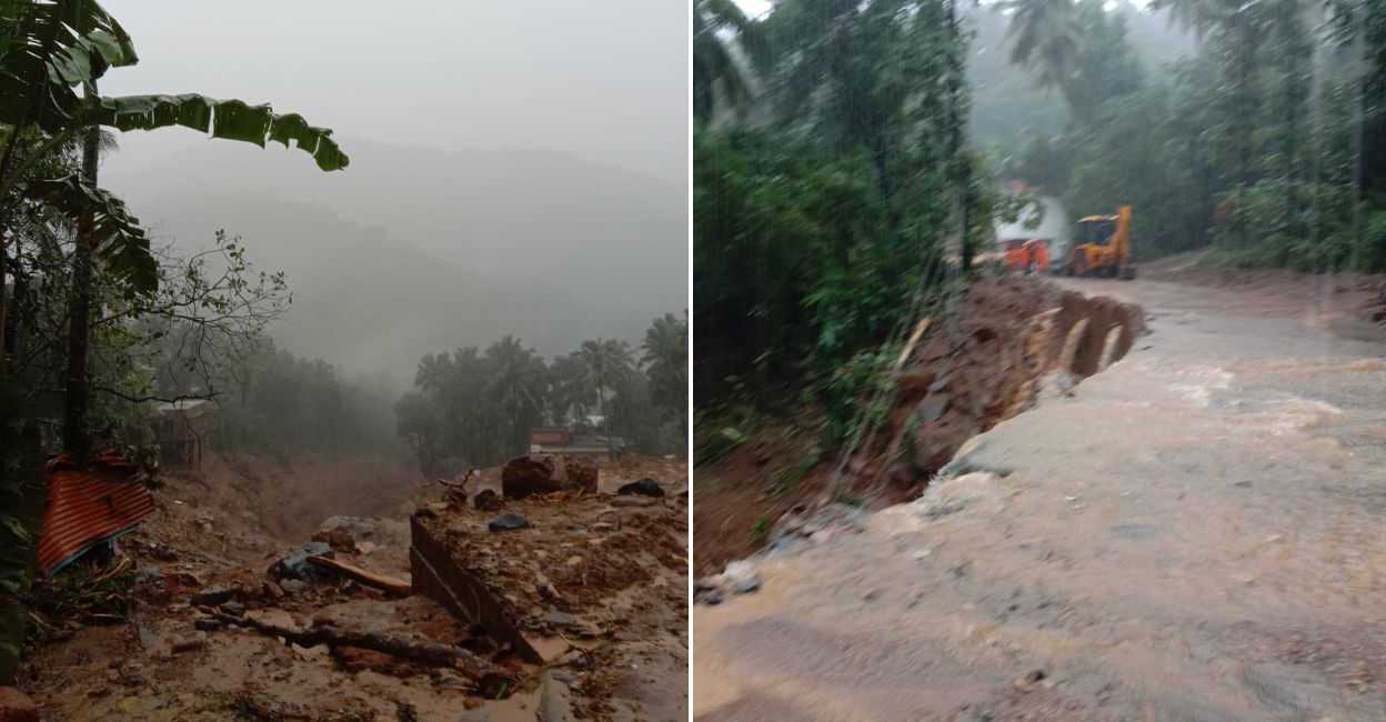 At least 13 houses were destroyed in Vilangad that has been hit by multiple landslides in recent days. Photo: Special arrangement