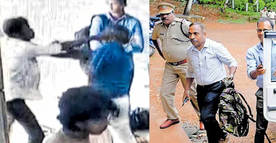 gurudeva-college-sunil-principal-ls During the skirmish, SFI area president Abhinav had reportedly slapped the principal. File Photos.