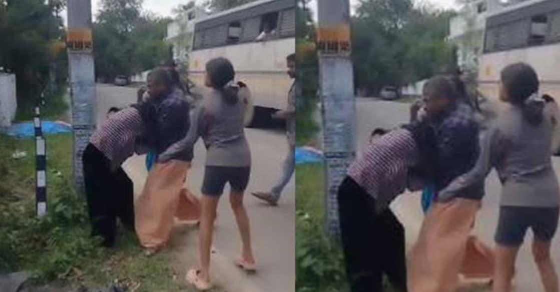 Provoked over a police complaint, Shyju and his brother attacked Nilav at the Maniyathrikkal Junction in Cherthala. Photo: Screengrab.