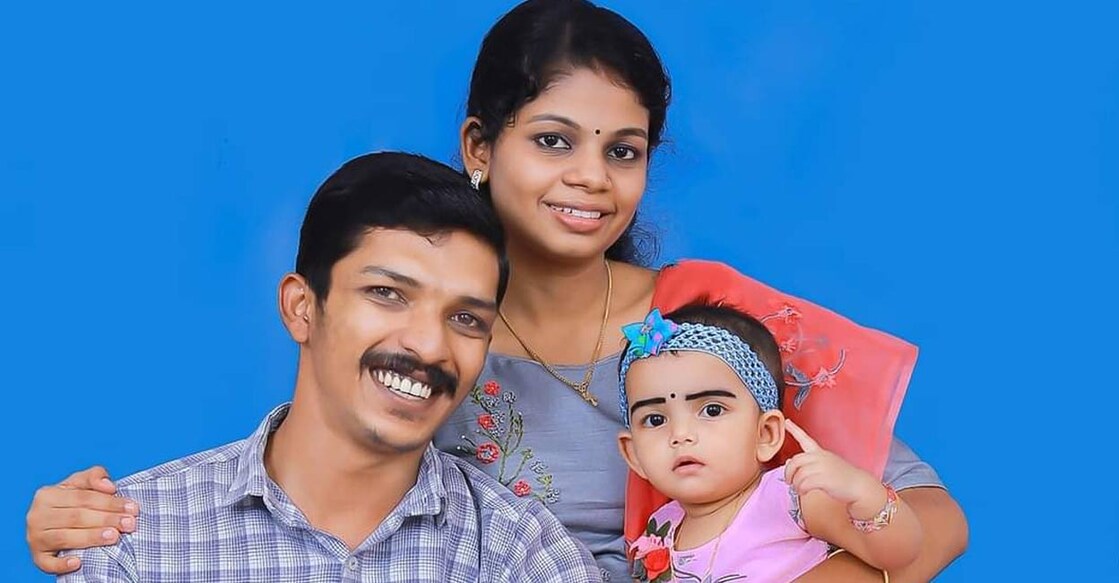 Saji and his wife Bhavana are now at Meppadi camp in Wayanad. Photo: Special arrangement. 