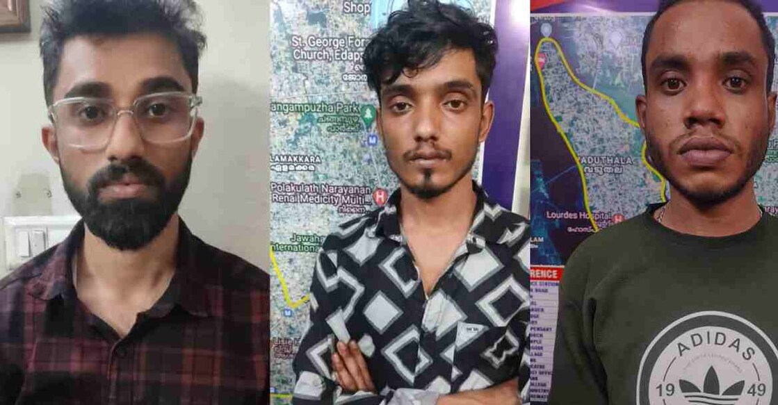 Shahid Sajith, Anwar Hussain, Ijas Yahiya. Photo: Manorama News 