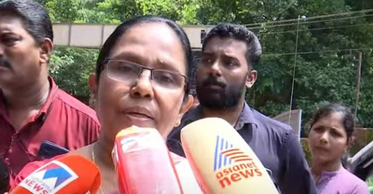 K K Shailaja addresses media. Photo: Screengrab/ Manorama News