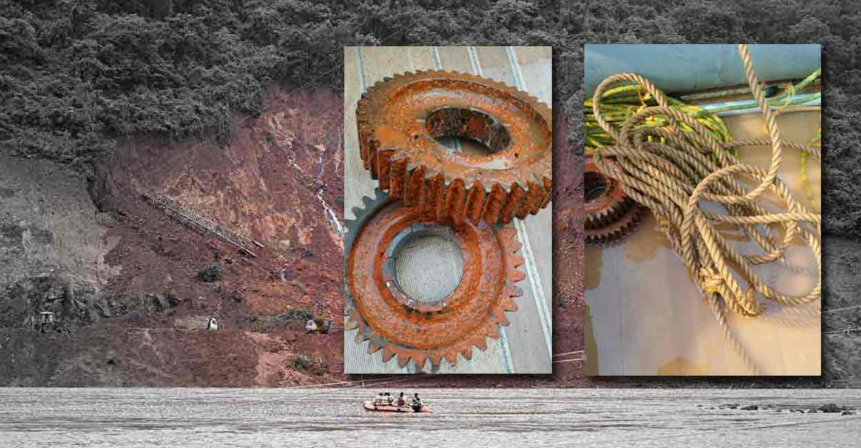 Items recovered during search in Shirur. Photo: Special arrangement