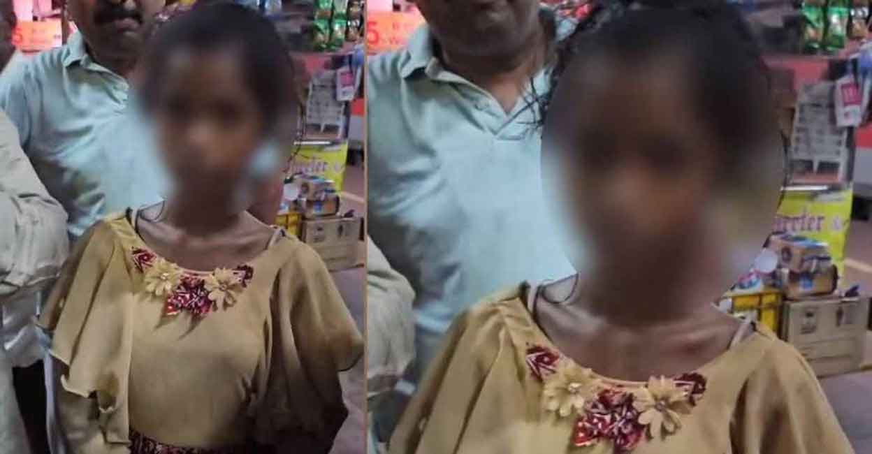 The 13-year-old was found in Visakhapatnam by members of a Malayali association there. Photos: Screengrab/Manorama News