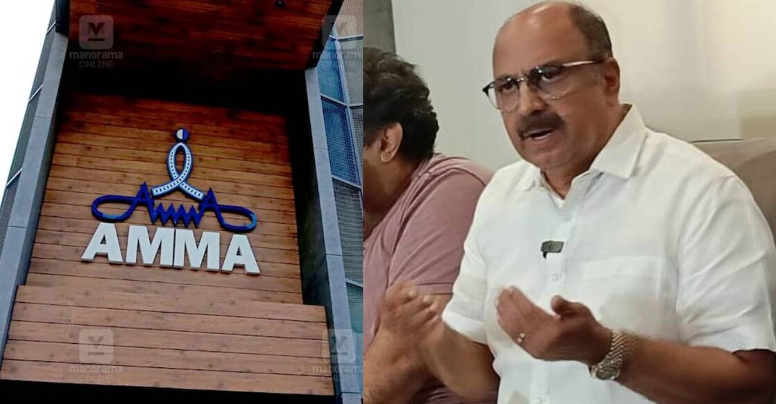 AMMA office in Kochi (left) and actor Siddique (right). Photo: Manorama